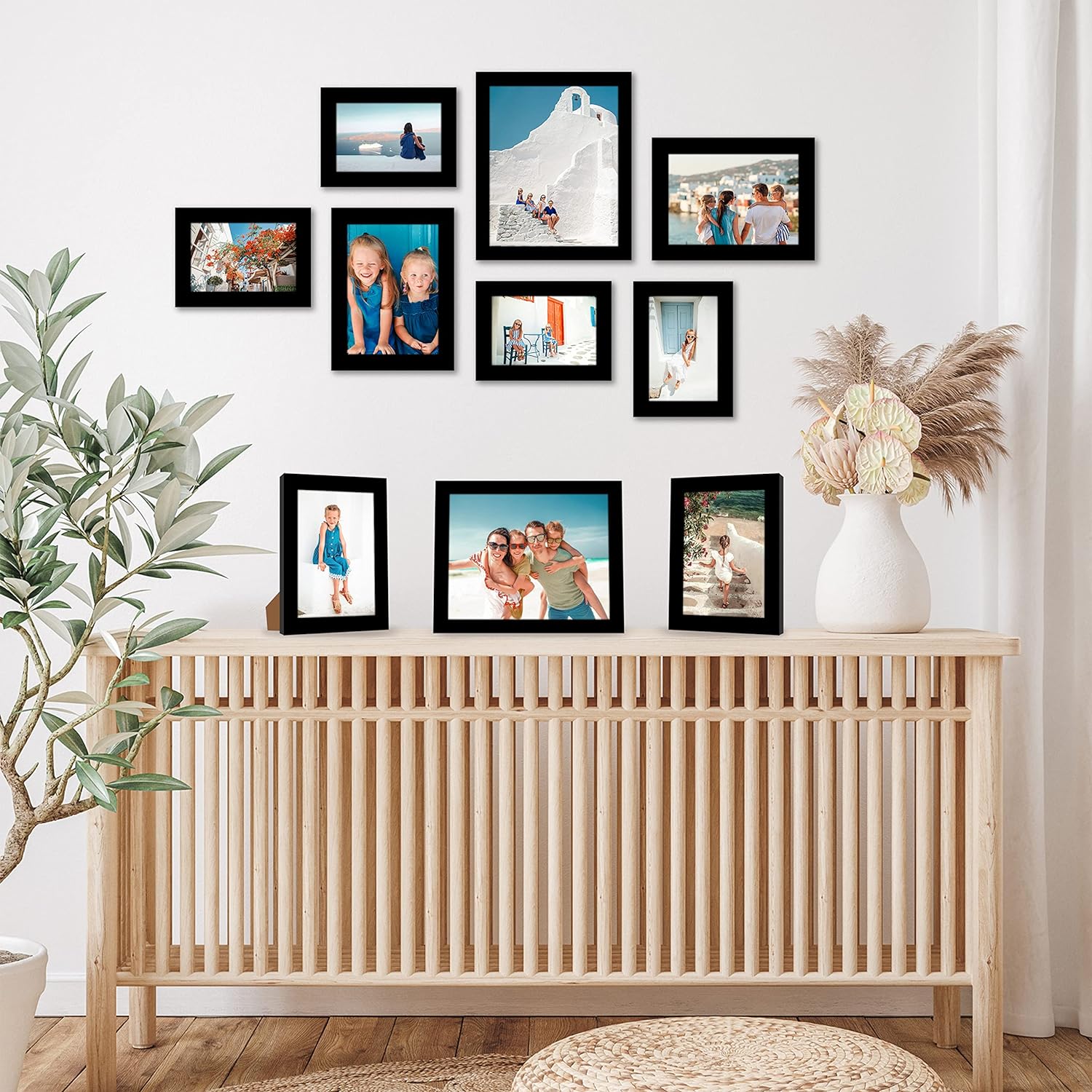 TINYFRAMES 10-Piece Multi Pack Includes 8x10, 5x7, and 4x6 Frames