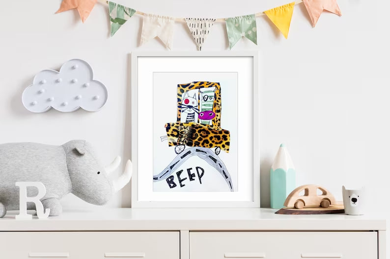Folding Storage Children's Wooden Picture Frame,Kid’s Artwork Frame , Display, Store, Archive , Front Opening , Children’s Artwork Storage