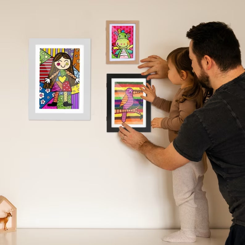Kid’s Artwork Frame | Display Store, Archive | Children’s Artwork Storage | Wall Art Gallery